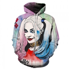 Suicide Squad Anime 3D Printed Sweatshirts Anime Hooded Hoodie