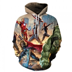 Marvel's The Avengers Anime 3D Printed Sweatshirts Anime Hooded Hoodie