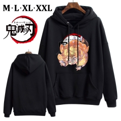 Demon Slayer: Kimetsu no Yaiba  Cotton Hoodie Soft Thick Hooded Hoodie Warm With Hat Sweatshirts