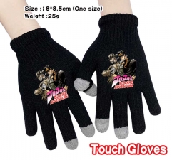 JoJo's Bizarre Adventure Anime Full Finger Touch Screen Gloves Winter Gloves