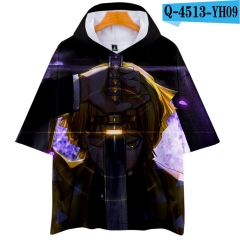 Demon Slayer: Kimetsu no Yaiba Anime 3D Print Casual Short Sleeve T Shirt Hooded Hoodie