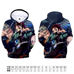 Demon Slayer: Kimetsu no Yaiba Anime 3D Print Casual Hooded Hoodie For Kids And  Adult