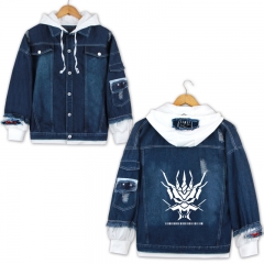 Arknights Cosplay Cartoon Unisex Casual Anime Denim Jacket