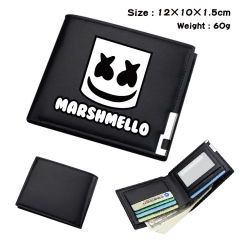 DJ Marshmello Anime Cosplay PU Purse Folding Anime Short Wallet