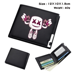 DJ Marshmello Anime Cosplay PU Purse Folding Anime Short Wallet