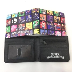 Nintendo Super Smash Bros Game Cosplay Anime Purse PU Wallet