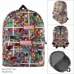 Marvel's The Avengers Anime Cosplay Cartoon Canvas Colorful Backpack Bag