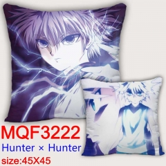 HUNTER×HUNTER Cartoon Cosplay Double Side Decorative Chair Cushion Cartoon Anime Square Pillow 45X45