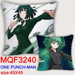 One Punch Man Cartoon Cosplay Double Side Decorative Chair Cushion Cartoon Anime Square Pillow 45X45