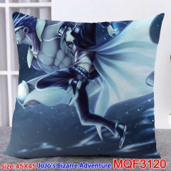 JoJo's Bizarre Adventure Cartoon Cosplay Double Side Decorative Chair Cushion Cartoon Anime Square Pillow 45X45