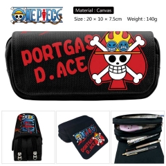 One Piece For Student Canvas Anime Pencil Bag 20*10*7.5cm