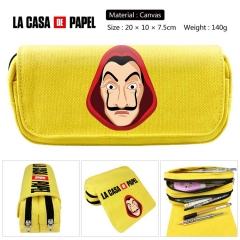 La Casa de Papel For Student Canvas Anime Pencil Bag 20*10*7.5cm