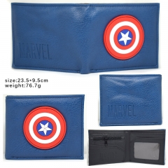 Captain America Movie Coin Purse Wholesale Bifold Anime PU Wallet