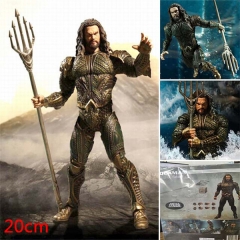 DC Justice League Aquaman Cartoon Model Toy Wholesale Anime PVC Figure 20cm