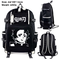 Demon Slayer: Kimetsu no Yaiba Anime Cosplay Cartoon Canvas Colorful Backpack Bag