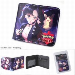 Pokemon Coin Purse Folding PU Anime Short Wallet