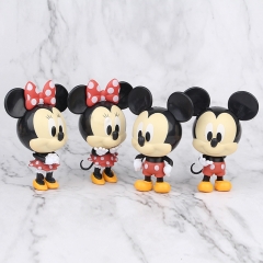 Disney Mickey Mouse 3 Generation Cartoon Cosplay Collection Anime PVC Figure Set