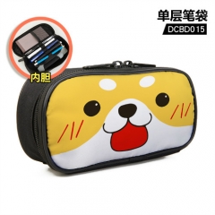 Corgi Pembroke Cartoon Pattern Single Layer Nylon Waterproof Pencil Bag