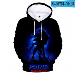 8 Styles For Adult and Children Sonic Game Cosplay Polyester Hooded Anime Hoodies