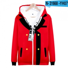 4 Styles Kakegurui Compulsive Gambler Customizable Round Anime Zipper Hoodie