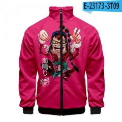 20 Styles One Piece Cute Pattern Stand-up Collar Zipper Anime Hoodie+Trousers Long Pants (Set)