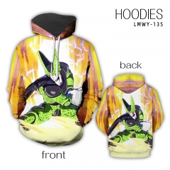 8 Styles Dragon Ball Z Color Printing Hooded Anime Hoodie Thickened Sweater