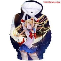 17 Styles Pretty Soldier Sailor Moon 3D Color Long Sleeves Anime Hoodie