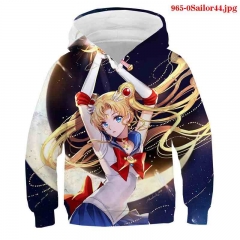 12 Styles Pretty Soldier Sailor Moon Cosplay 3D Color Child Anime Hoodie