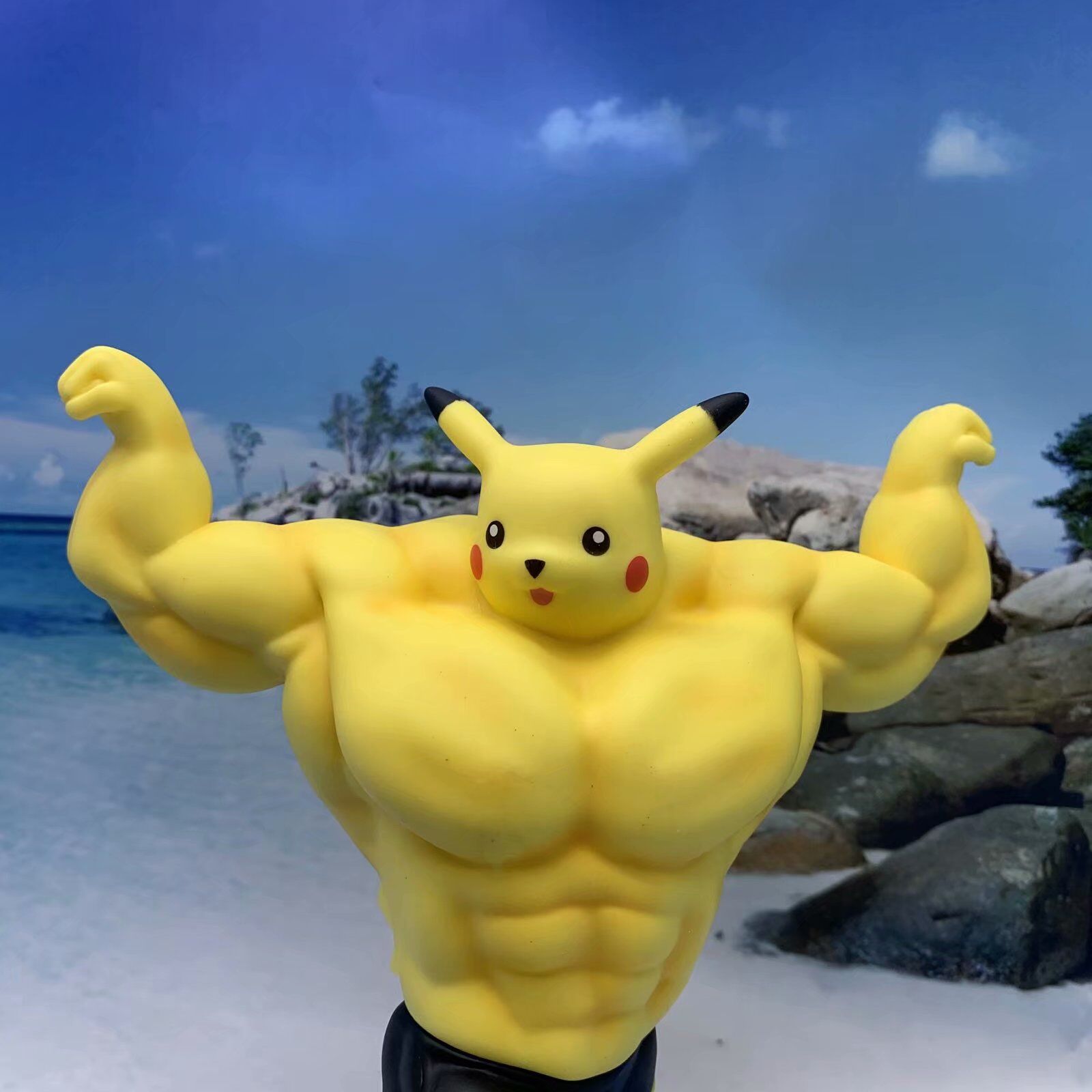 pikachu muscle figure