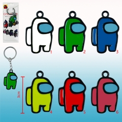 6 Styles Among us Anime Keychain