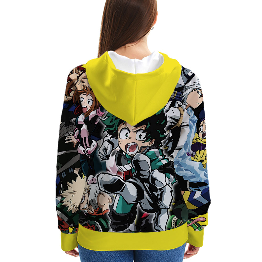 4 Styles My Hero Academia Color Printing Hooded Anime Hoodie