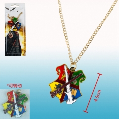 Harry Potter Anime Cartoon Rotatable Necklace