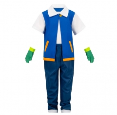 Pokemon Ash Ketchum Children's Cosplay Anime Costume (Set)