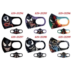 6 Styles Venom Anime Ice Cotton Duplex Printing Mask