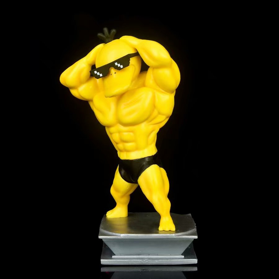 High Quality GK Pokemon Psyduck Muscle Styles Anime PVC Figure 18cm