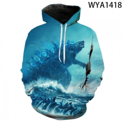 11 Styles Godzilla Cosplay 3D Digital Print Anime Hoodies