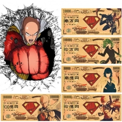 6 Styles One Punch Man Anime Souvenir Coin