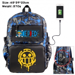 8 Styles One Piece Anime Cartoon Nylon Backpack Students Bag