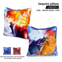 My Hero Academia Cosplay Decoration Cartoon Anime Sequins Pillow