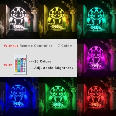 2 Different Bases So I'm a Spider, So What? Anime 3D Nightlight with Remote Control