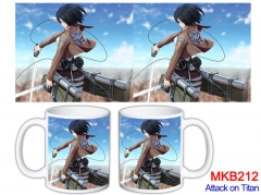 32 Styles Attack on Titan/Shingeki No Kyojin Custom Design Color Printing Anime Mug Ceramic Cup 5Pcs/Set