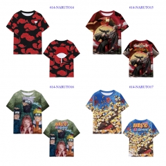 5 Styles Naruto Color Printing Cosplay Anime T-shirt