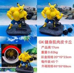 17CM GK Pokemon Pikachu Cartoon Cosplay Model Collection Toy Anime PVC Figure