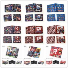 16 Styles Roblox Game Pattern PU Purse Anime Short Wallet