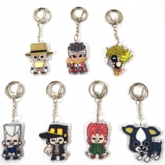 7 Styles JoJo's Bizarre Adventure Cartoon Cosplay Decorative Acrylic Anime Keychain