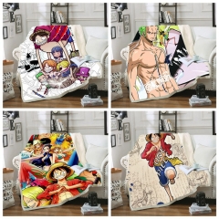 40 Styles 2 Sizes One Piece Double Layer Anime Blanket