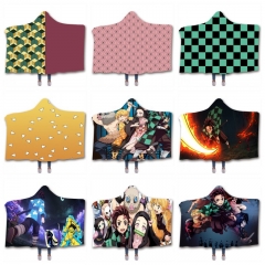 2 Sizes 20 Styles Demon Slayer: Kimetsu no Yaiba Colorful Pattern Flannel Blanket Home Plush Anime Blanket