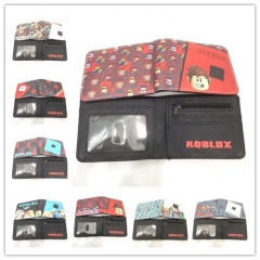 24 Styles Roblox Game PU Purse Anime Short Coin Wallet