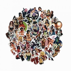 50pcs/set Demon Girl Different Cartoon Cute Wholesale Anime Stickers Set