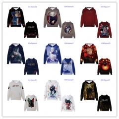 10 Styles Jujutsu Kaisen Cartoon Color Print Cosplay Anime Hoodies